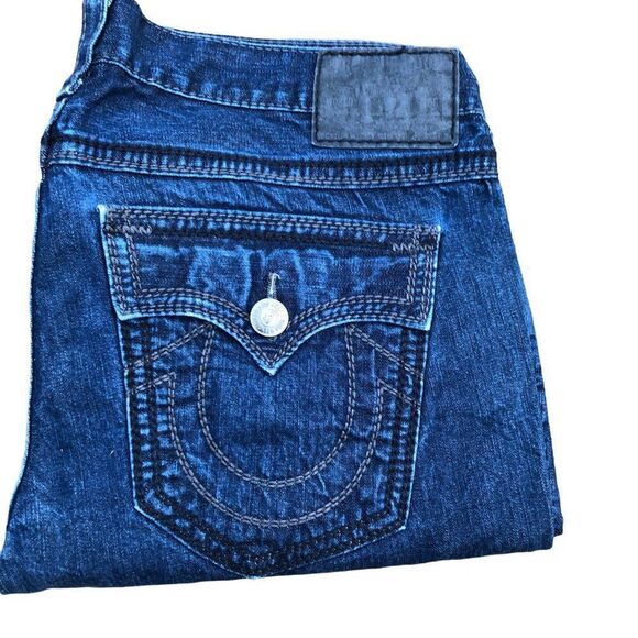 True Religion Jeans Size 40 RICKY BIG QT Blue - Picture 5 of 8